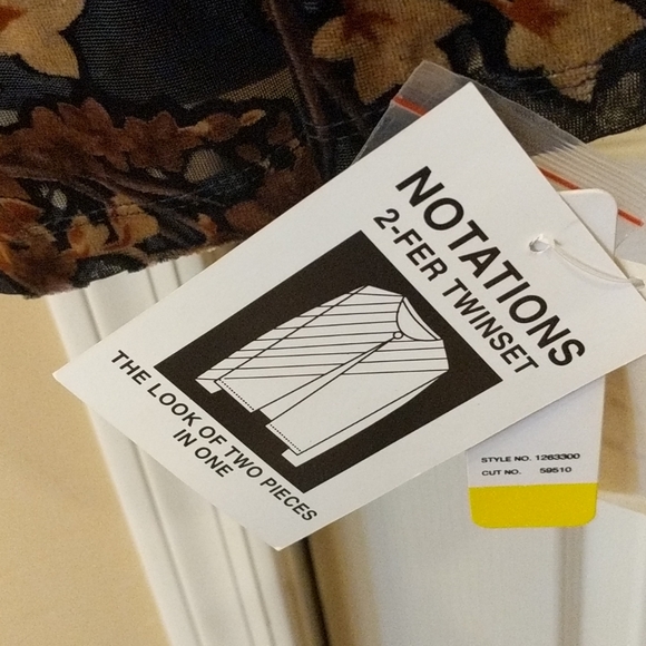 Notations 2 in 1 med dressy jacket top - Picture 9 of 10